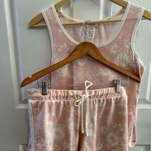 Lucky Brand Pink Floral Lounge Set (M)
